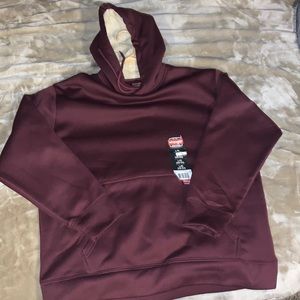 Wrangler maroon pullover hoodie